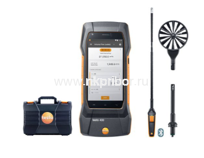 Комплект testo 400 для вентиляции с зондом-крыльчаткой 16 мм Комплект testo 400 для вентиляции с зондом-крыльчаткой 16 мм